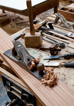 Traditional skills and tools still have pride of place in Hallidays Oxfordshire workshop